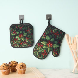 Mistletoe Ovenwant & Pannenlap Set