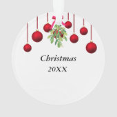 Mistletoe Pas getrouwd Acryl Ornament (achterkant)