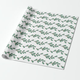Mistletoe Pattern Cadeaupapier