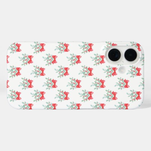 Mistletoe Pattern Case-Mate iPhone Case (Achterkant (horizontaal))