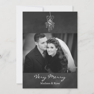 Mistletoe Photo Holiday Card Feestdagenkaart