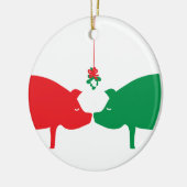 Mistletoe Pigs Ornament (Links)