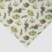 Mistletoe Pine Green Leaves Tissuepapier (Detail)
