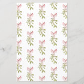 Mistletoe Pink Bow Bridal Shower She Said He Said (Achterkant)