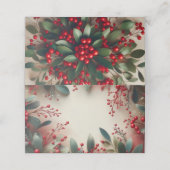 Mistletoe Plaatskaartje (Buitenkant ongevouwen)