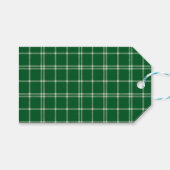 Mistletoe Plaid Cadeaulabel (Voorkant (Horizontaal))