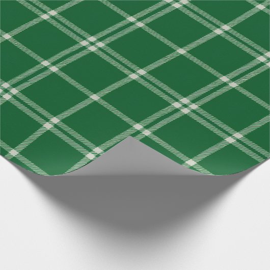 Mistletoe Plaid Cadeaupapier (Hoek)