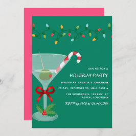 Mistletoe Pop Christmas Holiday Cocktail Party Kaart