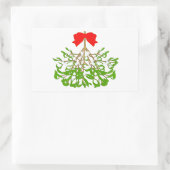 Mistletoe Rechthoekige Sticker (Tas)