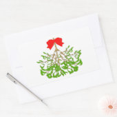 Mistletoe Rechthoekige Sticker (Envelop)