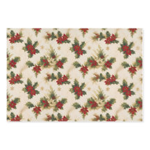 Mistletoe  retro patroon kerstcadeaus