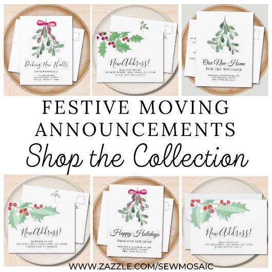 Mistletoe Return Address Etiket