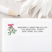 Mistletoe Return Address Etiket (Insitu)