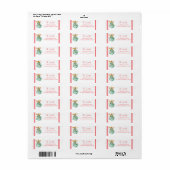 Mistletoe Return Address Labels (Full Sheet)