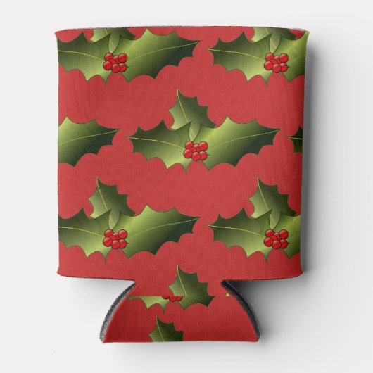 Mistletoe Rode en Groene Koelbox Blikjeskoeler (Voorkant)