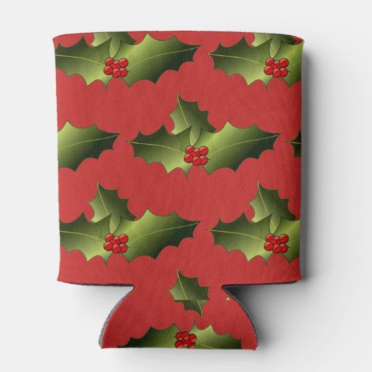 Mistletoe Rode en Groene Koelbox Blikjeskoeler (Achterkant)