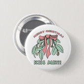 Mistletoe Ronde Button 5,7 Cm (Voorkant /achterkant)
