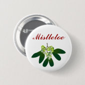 Mistletoe Ronde Button 5,7 Cm (Voorkant /achterkant)