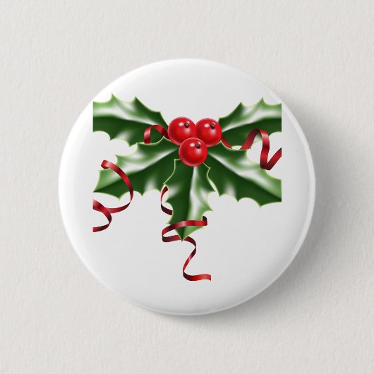 Mistletoe Ronde Button 5,7 Cm (Voorkant)