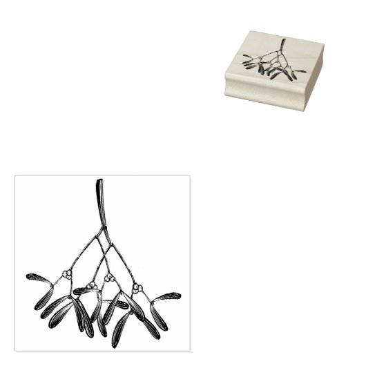 Mistletoe Rubberstempel (Gestempeld)