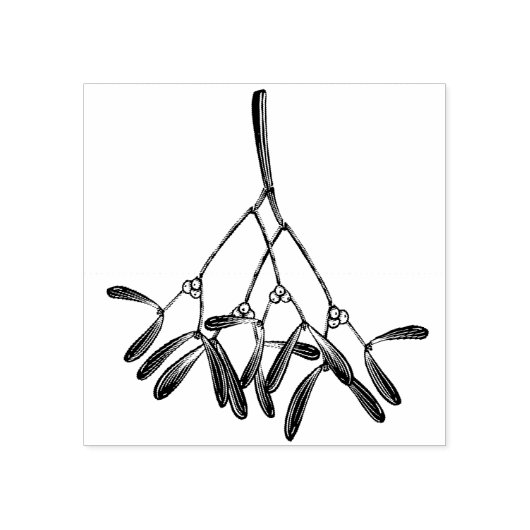 Mistletoe Rubberstempel (Afrduk)