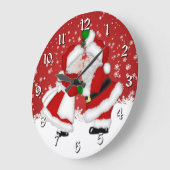 Mistletoe Santa Kerstmis Klok (Hoek)