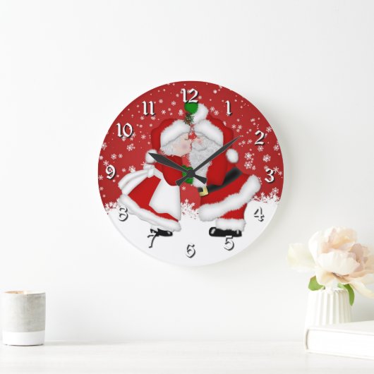 Mistletoe Santa Kerstmis Klok (Huis)