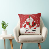 Mistletoe Santa kerstSierkussen Kussen (Stoel)