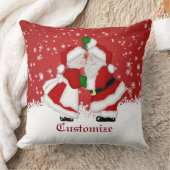 Mistletoe Santa kerstSierkussen Kussen (Deken)
