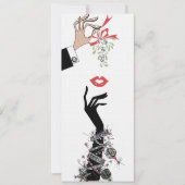 Mistletoe Schelmering Illustratie Mode Jaren 50 Aankondiging (Voorkant)