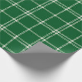 Mistletoe Schotse ruit Cadeaupapier (Hoek)