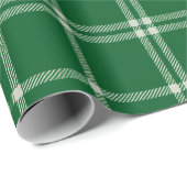Mistletoe Schotse ruit Cadeaupapier (Rol Hoek)