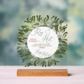 Mistletoe Script Ring Hunt Vrijgezellenfeest Game Acryl Bord (Neutraal)