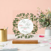 Mistletoe Script Ring Hunt Vrijgezellenfeest Game Acryl Bord (Huwelijk)