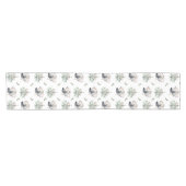 Mistletoe Silver Bells Christmas Korte Tafelloper (Horizontaal)