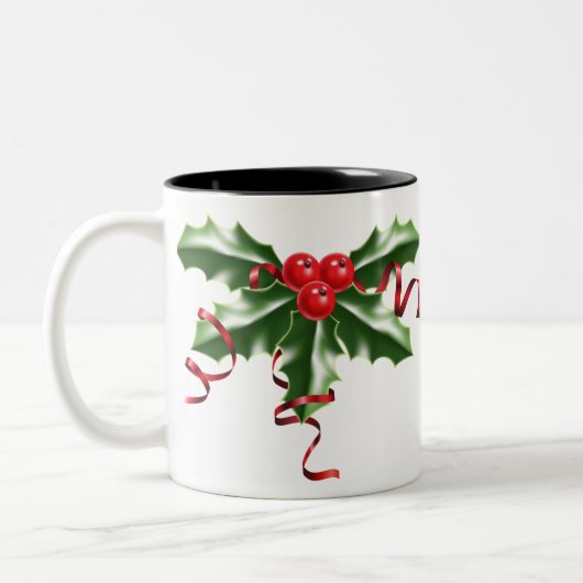 Mistletoe Tweekleurige Koffiemok (Links)