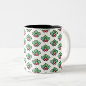 mistletoe tweekleurige koffiemok (Voorkant rechts)