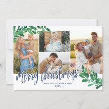 Mistletoe Twigs Photo Collage Merry Kerstmis