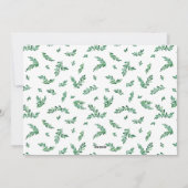 Mistletoe Twigs Photo Collage Navy Prettige feestd Feestdagenkaart (Achterkant)