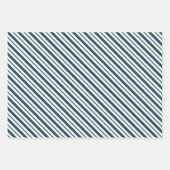 Mistletoe Twigs & Stripes Gemengde Kerstpatronen Inpakpapier Vel (Voorkant 2)