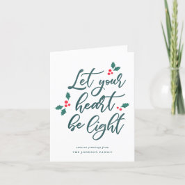 Mistletoe Typografie - Foto Christmas Gevouwen Kaa Feestdagen Kaart
