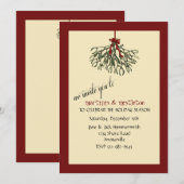 Mistletoe - Uitnodiging feestdag (Voorkant / Achterkant)