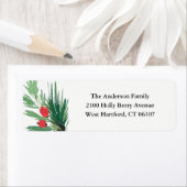 Mistletoe Vakantie Adresetiketten Etiket (Insitu)