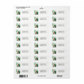 Mistletoe Vakantie Adresetiketten Etiket (Full Sheet)