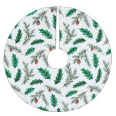 Mistletoe verlaat dennentakken kerstboom rok (Voorkant)