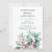 Mistletoe Verloving Ring Vrijgezellenfeest Lunch Kaart (Voorkant)