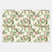 Mistletoe Vintage Christmas Wrapping Paper Sheets (Voorkant)