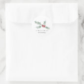 Mistletoe Vreugde Vrede Liefde Kerstmis Ronde Sticker (Tas)