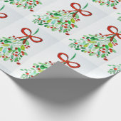 Mistletoe waterverf cadeaupapier (Hoek)