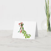 Mistletoe Wenskaart Kaart (Voorkant)